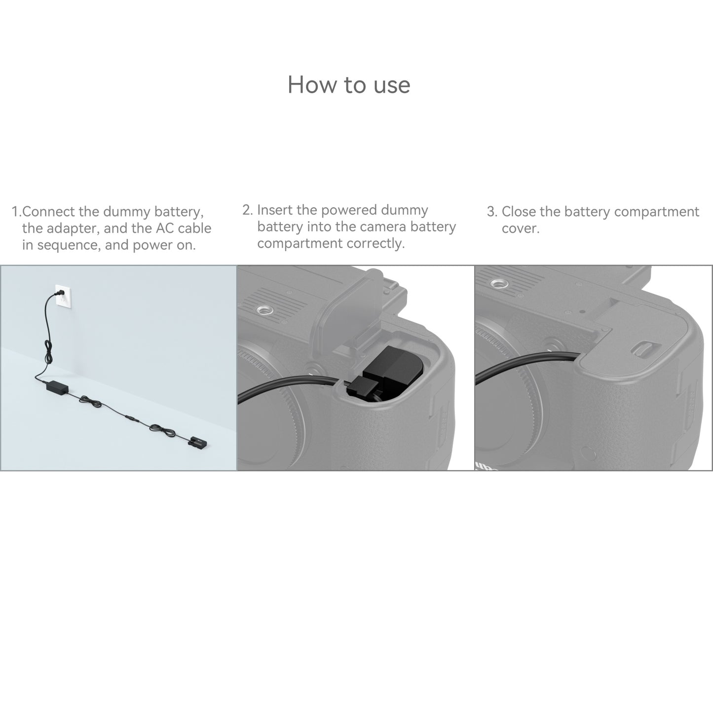 SmallRig LP-E6NH Dummy Battery with Power Adapter (American standard) 4270Sold in the U.S. & Canada Only