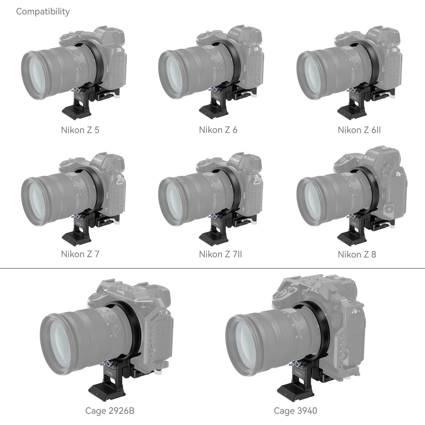 SmallRig Rotatable Horizontal-to-Vertical Mount Plate Kit for Nikon Specific Z Series Cameras 4306