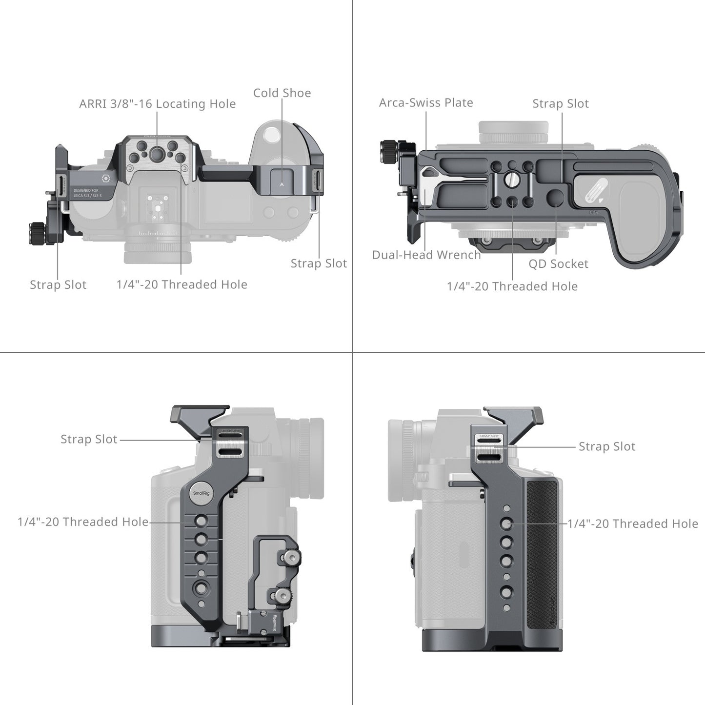 SmallRig Cage for Leica SL3 / SL3-S 4510B