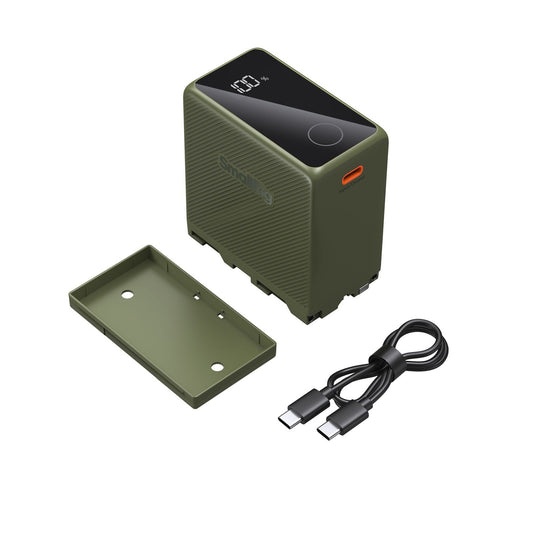 SmallRig USB-C Rechargeable Camera Battery for Sony NP-F970 (Green) 4577