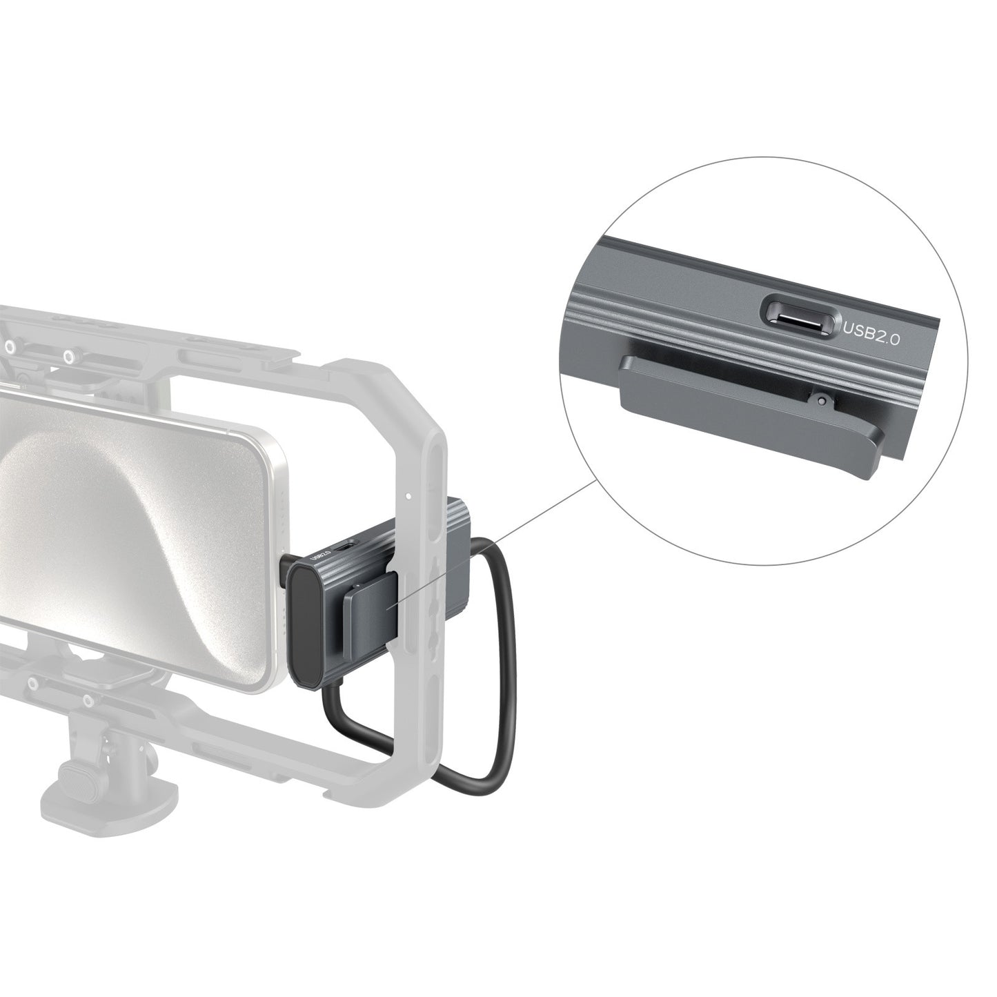 SmallRig 4-in-1 USB-C Hub PD 100W / USB-C 3.1 / USB-C 2.0 with Audio Adapter x 2 4598