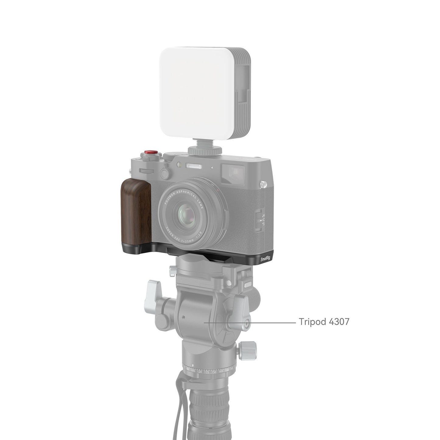 SmallRig Wooden L-Shape Grip for FUJIFILM X100VI / X100V (Black) 4805