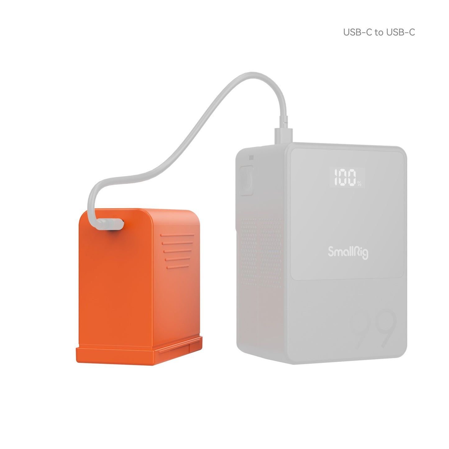 SmallRig USB-C Rechargeable Camera Battery for Sony NP-F970 (Orange) 4972
