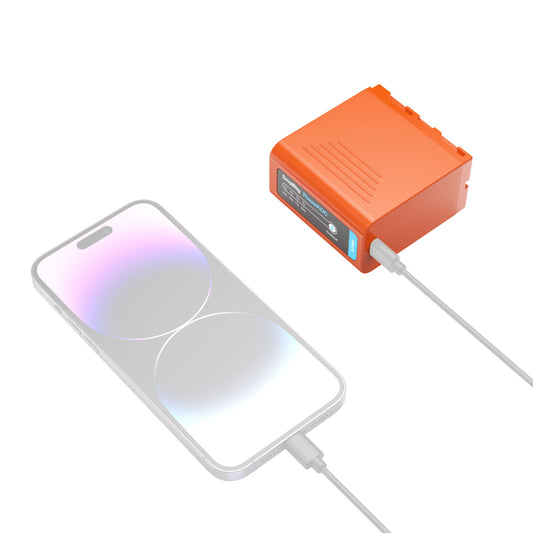 SmallRig USB-C Rechargeable Camera Battery for Sony NP-F970 (Orange) 4972