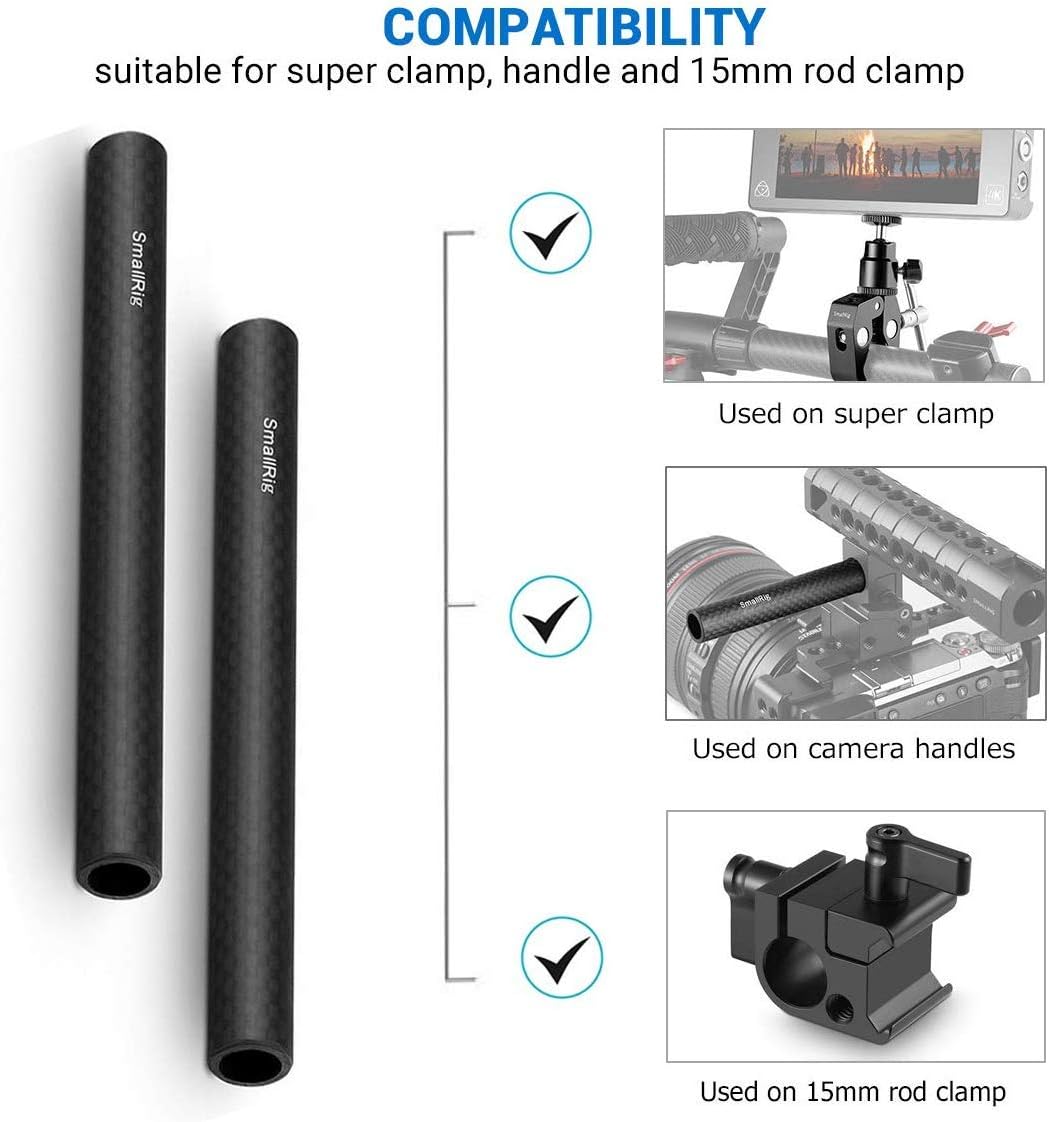 SmallRig 15mm Carbon Fiber Rod (150mm / 6in) 1872
