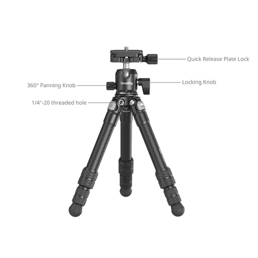 SmallRig Carbon Fiber Pocket Tripod Kit 5026