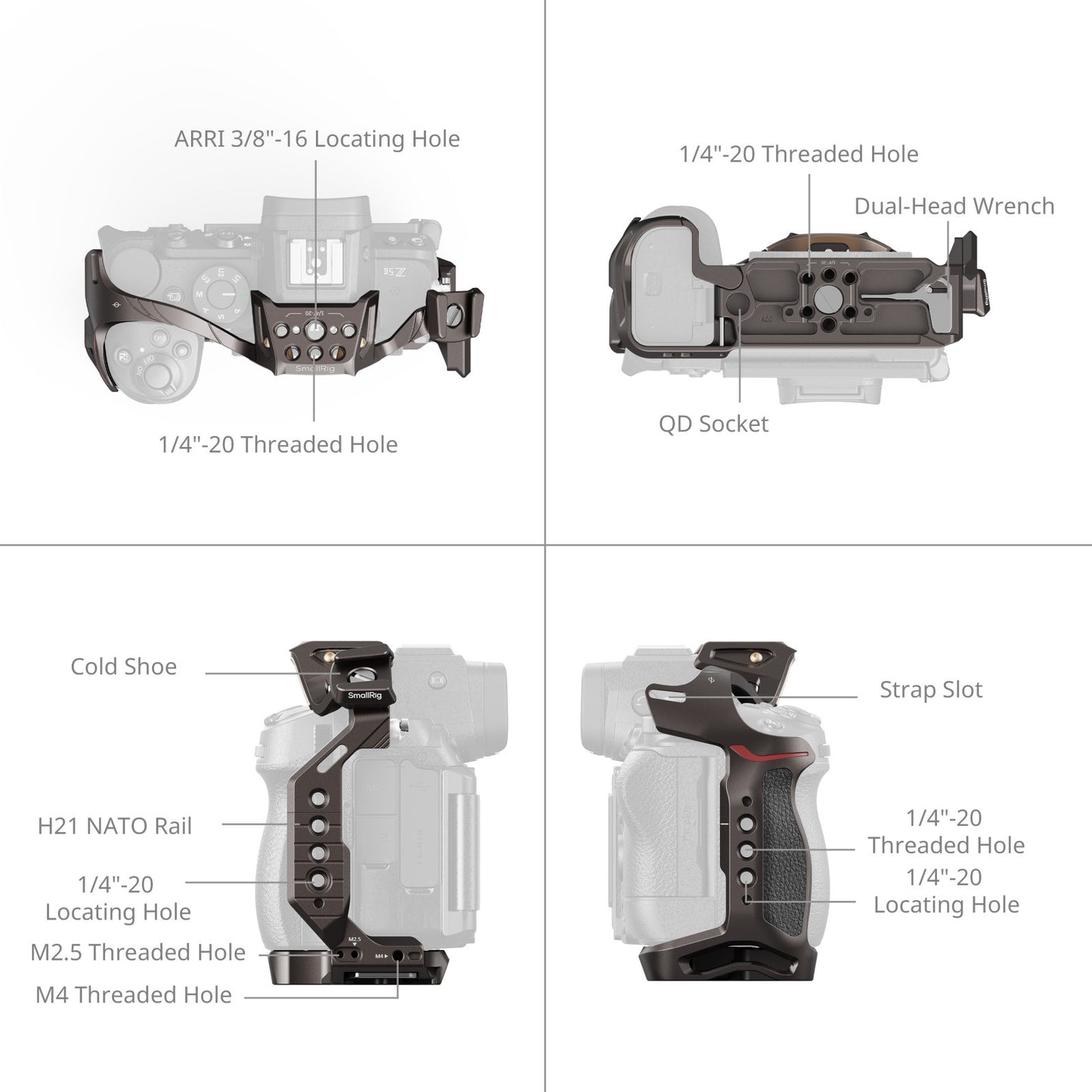SmallRig "Night Eagle" Cage for Nikon Z5 / Z5II / Z6 / Z6II / Z7 / Z7II 5258