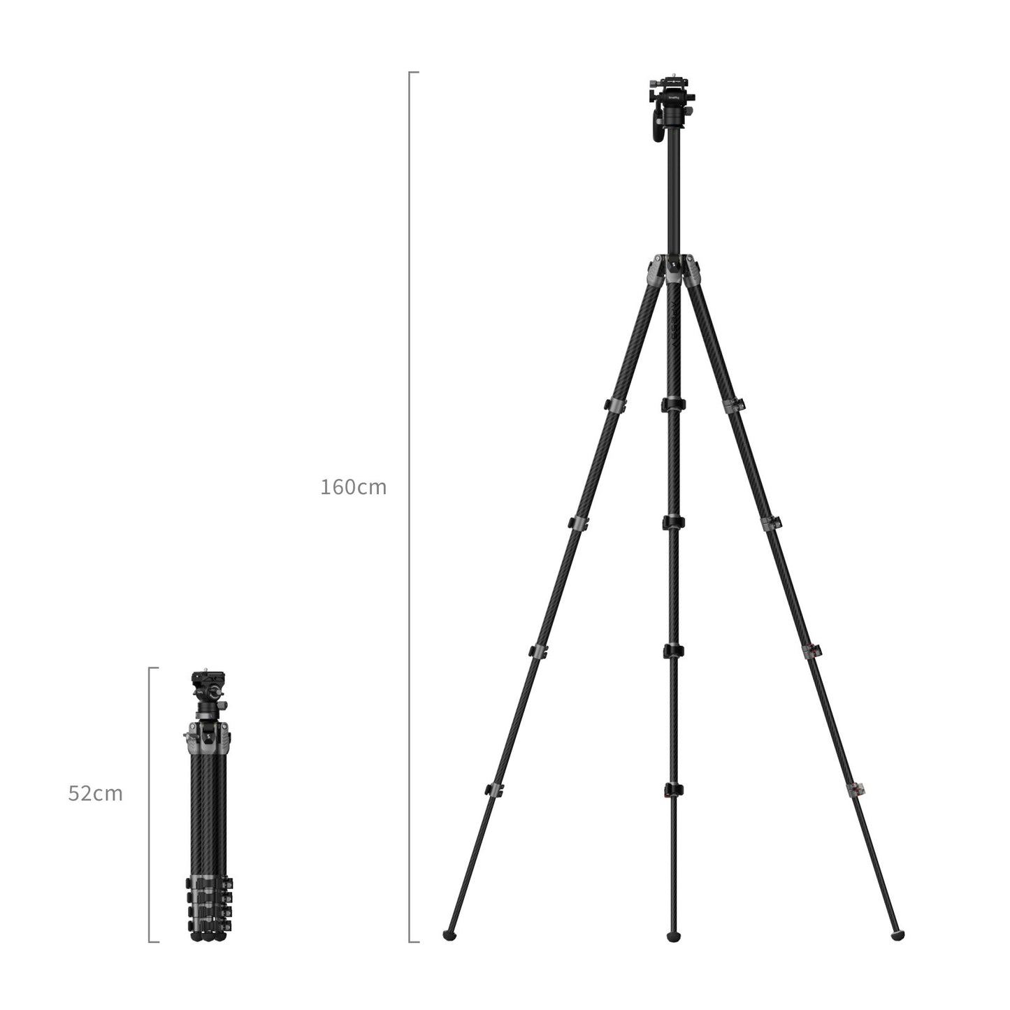 SmallRig Portable Video Carbon Fiber Tripod AP255Pro 5477