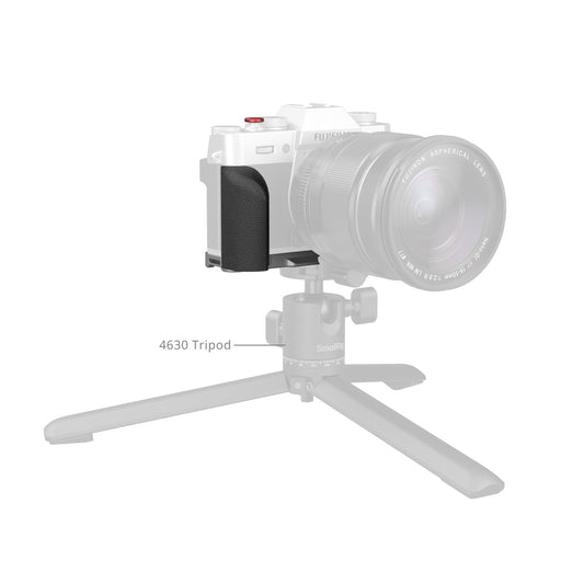 mallRig L-Shaped Mount Plate with Silicone Handle for FUJIFILM X-T30 / X-T30 II / X-T30 III (Silver) 5664