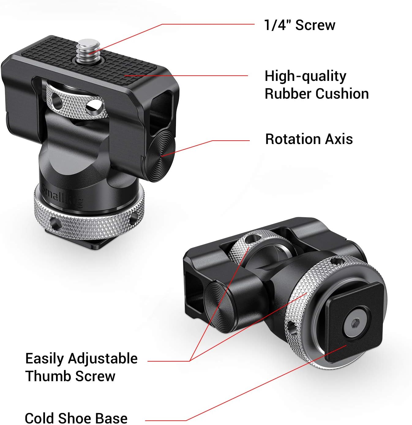 SmallRig Swivel and Tilt Monitor Mounting Support with Cold Shoe BSE2346B