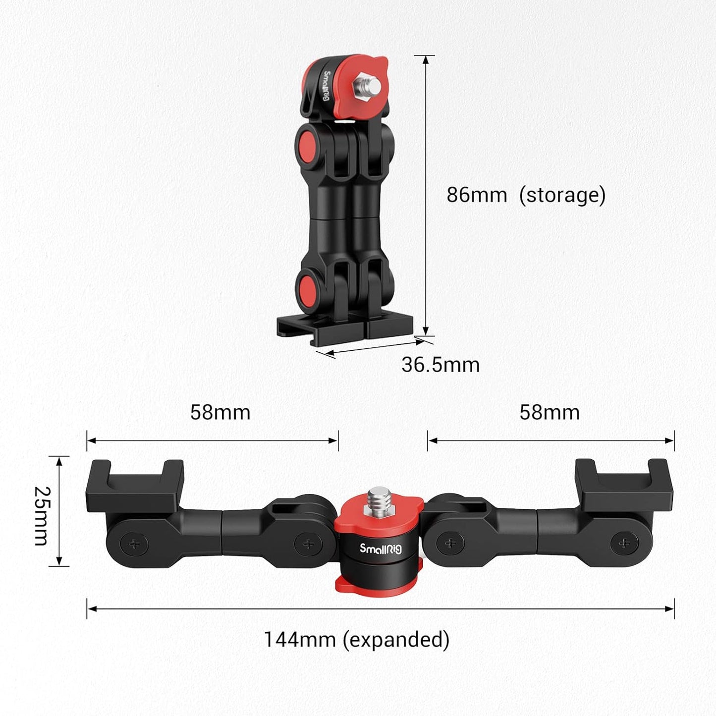 SmallRig Dual Cold Shoe Magic Arm 3483B