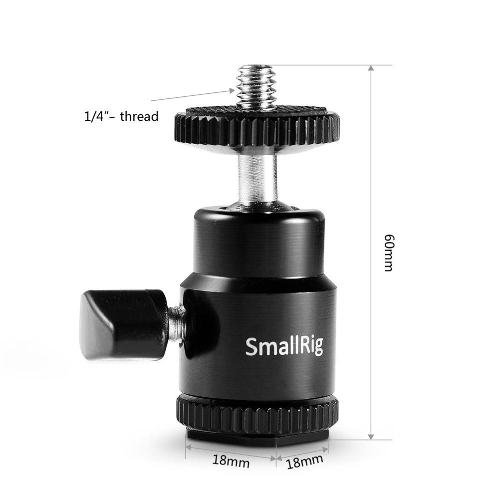 SmallRig Cold Shoe to 1/4"-20 Screw Adapter Support 761