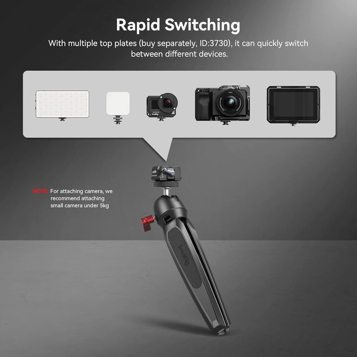 SmallRig Drop-in HawkLock Universal mini Quick Release Plate and Clamp 3513C