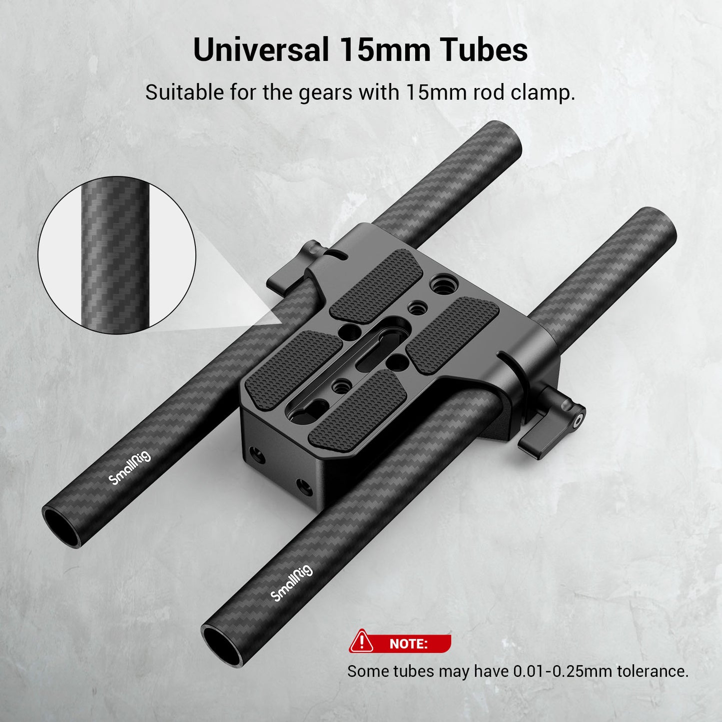 SmallRig 15mm Carbon Fiber Rod (20cm / 8in) (2pcs) 870