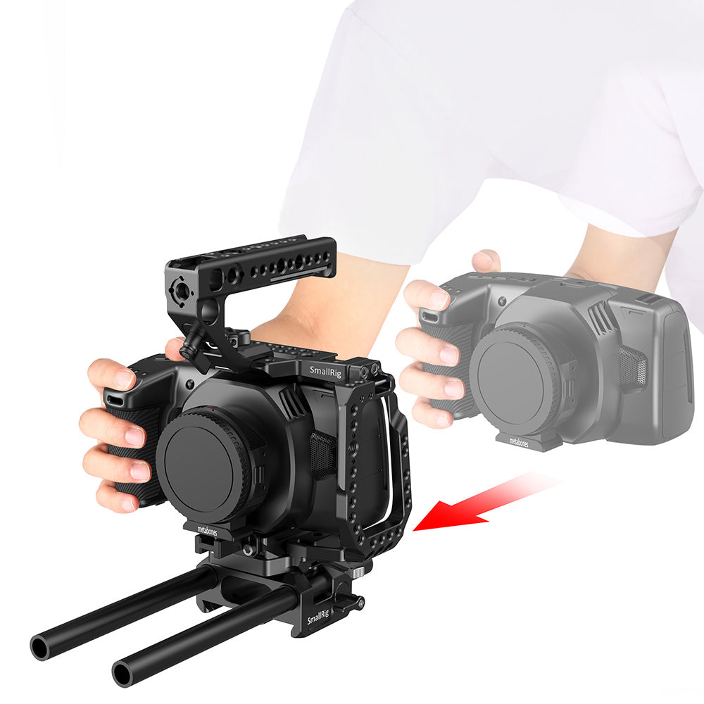 SmallRig QR Half Cage for Blackmagic Design Pocket Cinema Camera 4K 6K CVB2255B