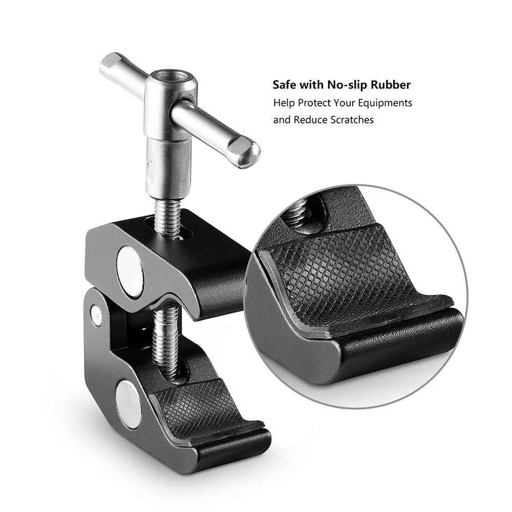 SmallRig Super Clamp with 1/4"-20 and 3/8"-16 Threaded Holes (2pcs) 2058