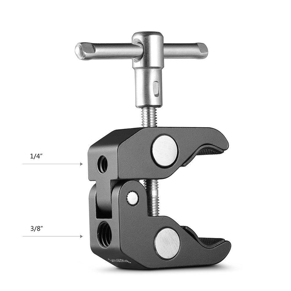 SmallRig Super Clamp with 1/4"-20 and 3/8"-16 Threaded Holes (2pcs) 2058