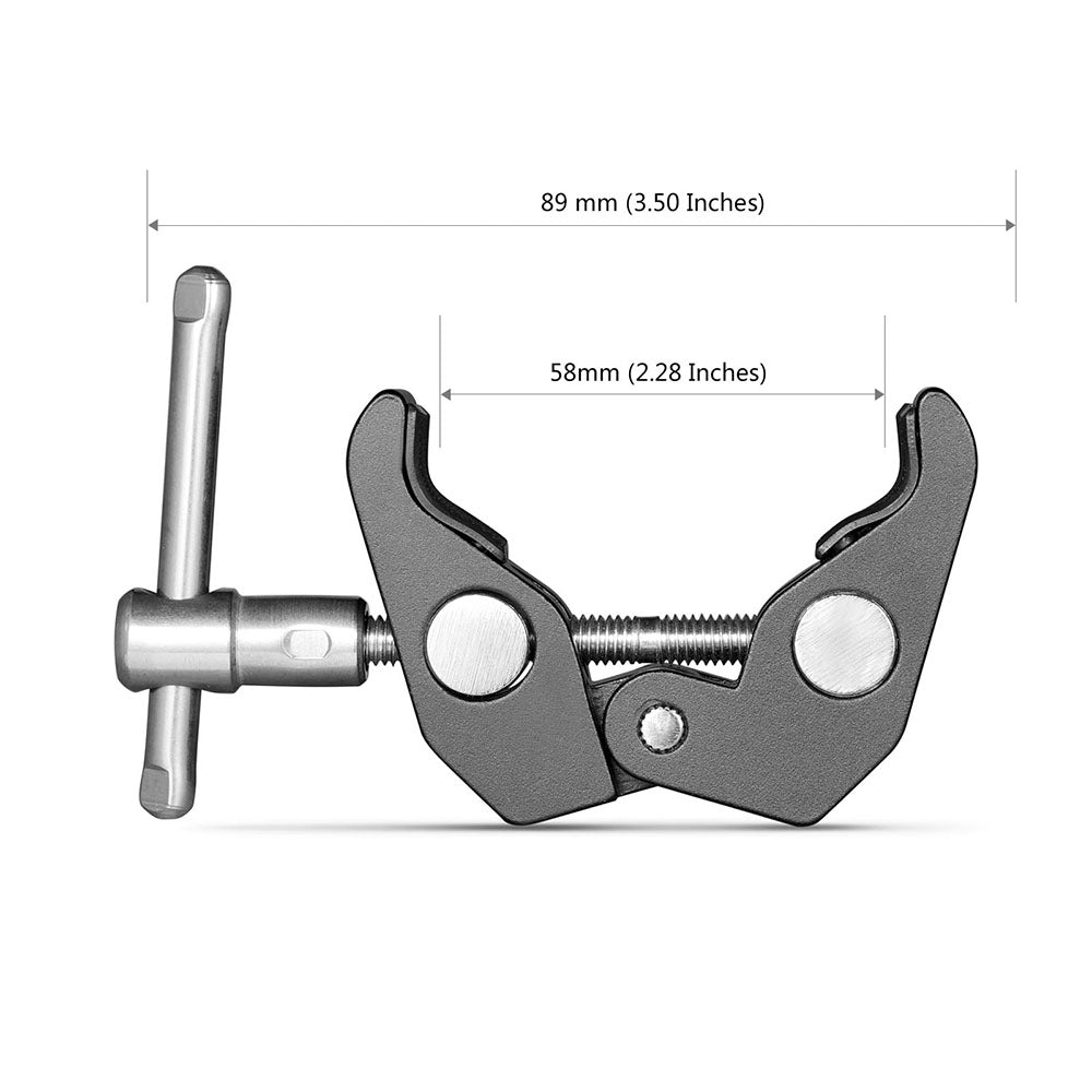 SmallRig Super Clamp with 1/4"-20 and 3/8"-16 Threaded Holes (2pcs) 2058