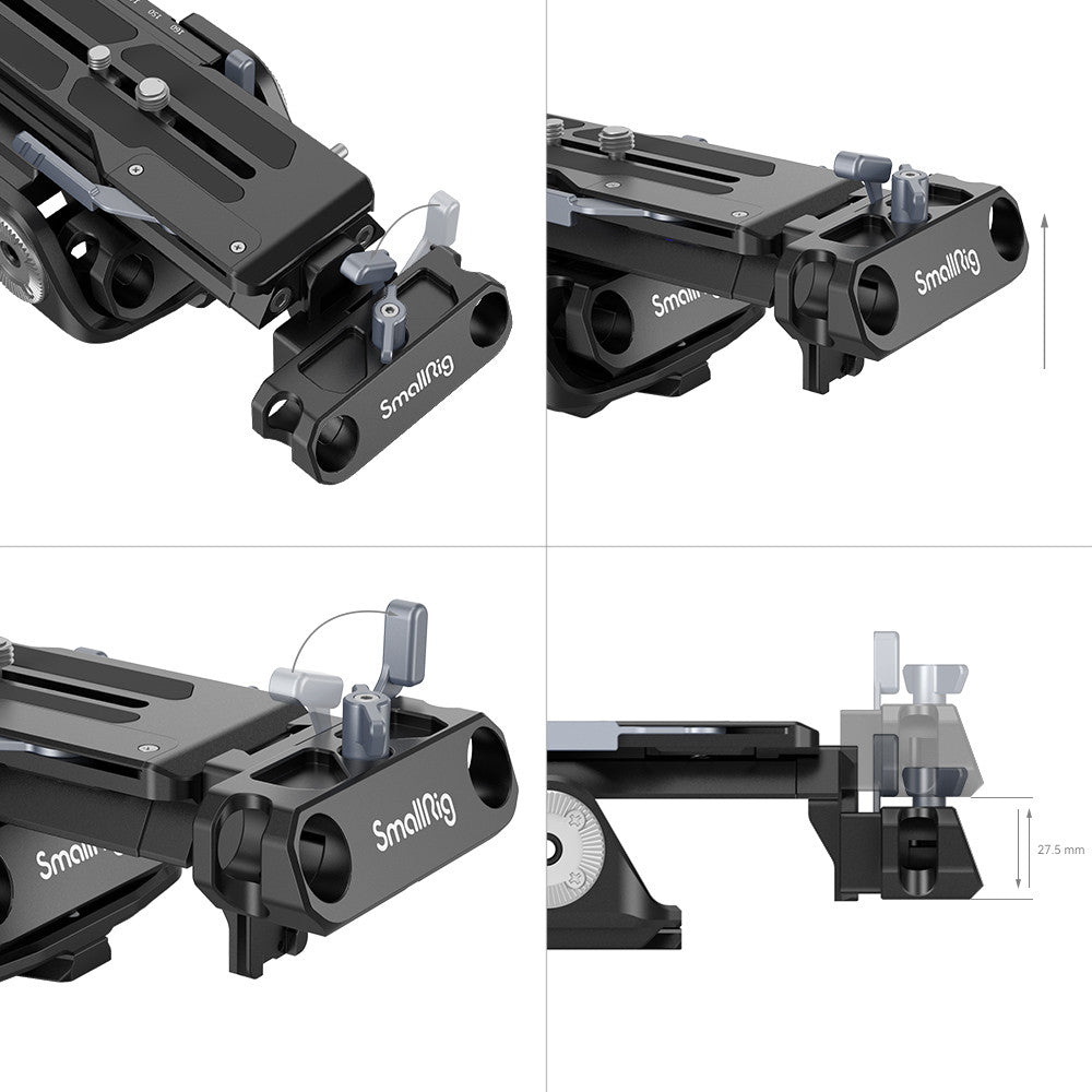 SmallRig Universal Shoulder Rig (Compatible with Sony VCT-14 Plate) 2837C