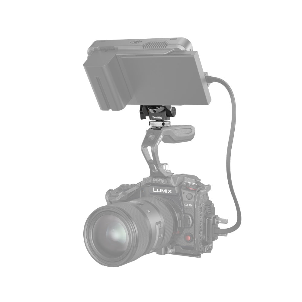 SmallRig Swivel and Tilt Adjustable Monitor Support with Cold Shoe 2905B