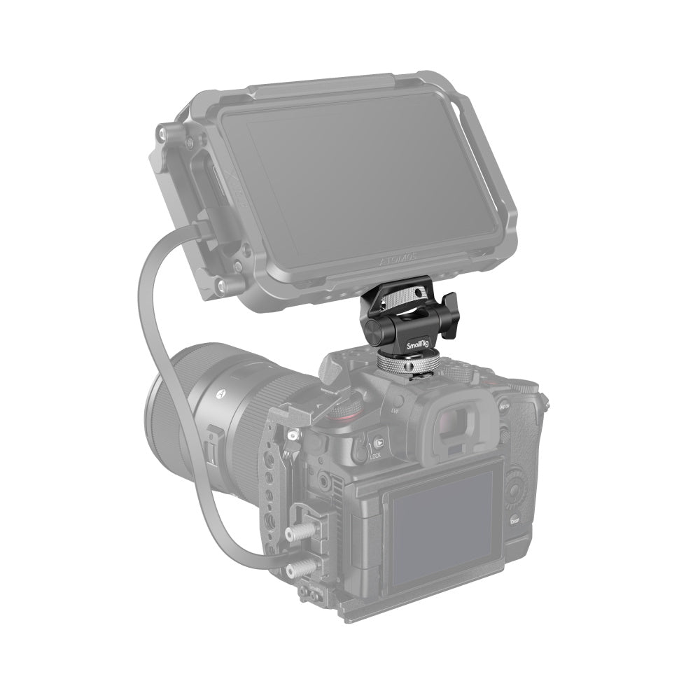 SmallRig Swivel and Tilt Adjustable Monitor Support with Cold Shoe 2905B