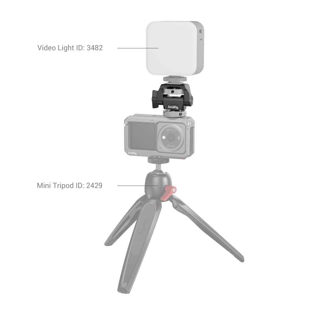 SmallRig Swivel and Tilt Adjustable Monitor Support with Cold Shoe 2905B