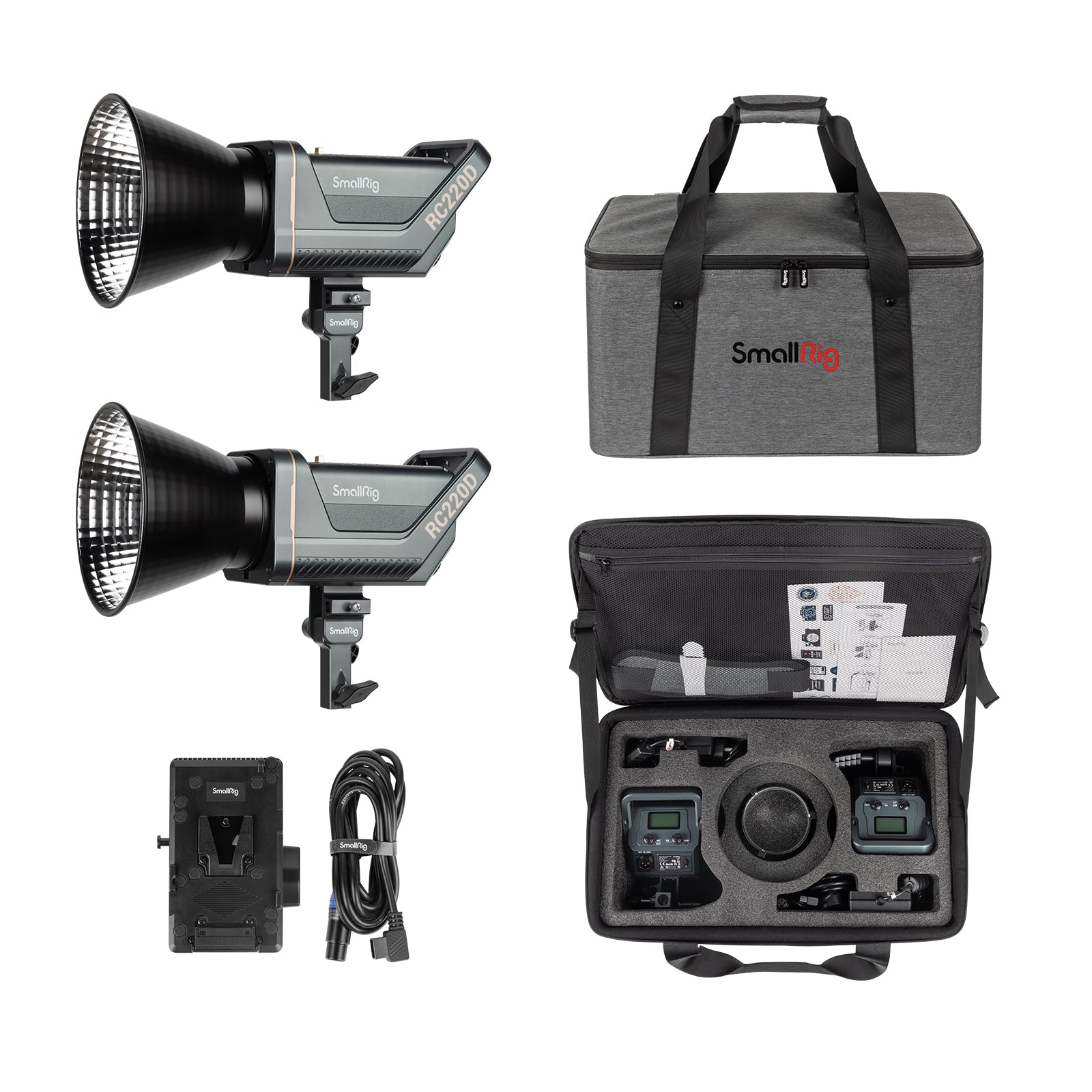 SmallRig RC220D 2-LED Video Light Kit (US) 4009 – SmallRig South Africa