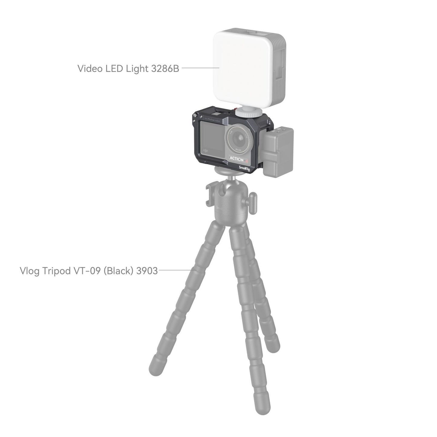 SmallRig Cage for DJI Osmo Action Camera 4119C