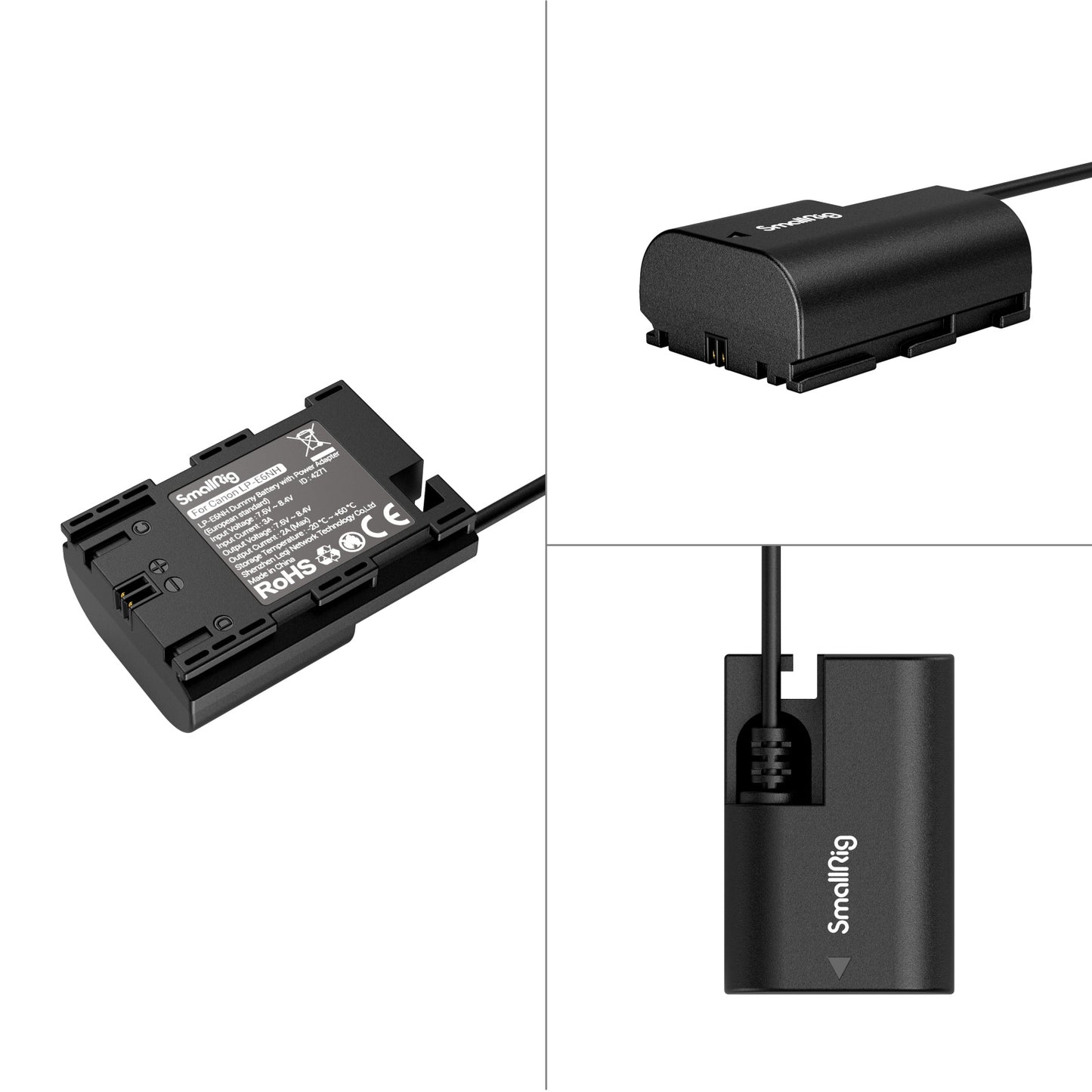 SmallRig LP-E6NH Dummy Battery with Power Adapter (European standard) 4271Sold in the European Region Only