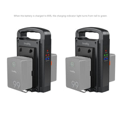 SmallRig Dual Channel V-Mount Battery Charger (American Standard) 4450