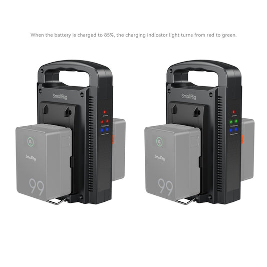 SmallRig Dual Channel V-Mount Battery Charger (American Standard) 4450