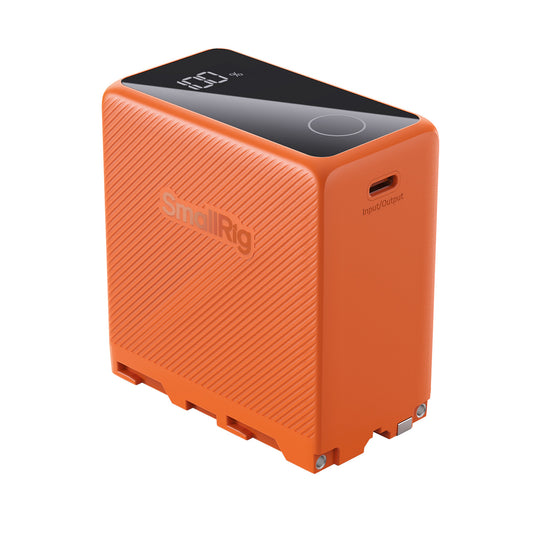 SmallRig USB-C Rechargeable Camera Battery for Sony NP-F970 (Orange) 4576