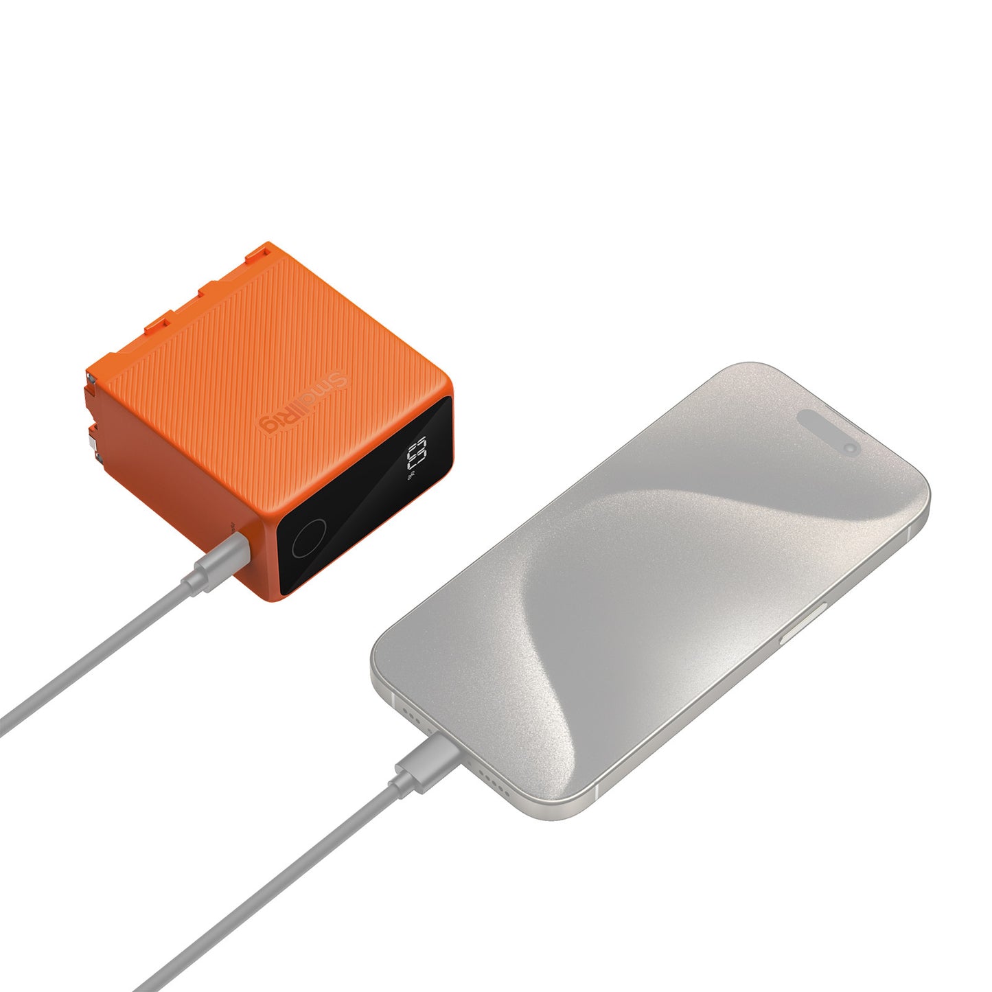 SmallRig USB-C Rechargeable Camera Battery for Sony NP-F970 (Orange) 4576