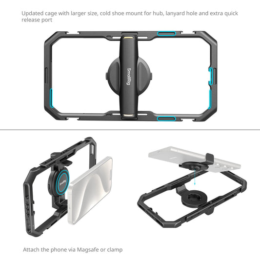 SmallRig All-in-One Video Kit For Smartphone Creators with Audio and Lighting System 3384C