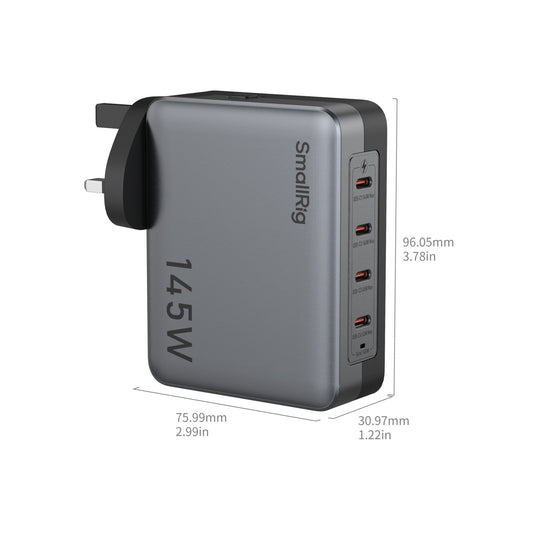SmallRig 145W 4-Port PD Power Adapter (UK Standard) 4749