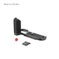 SmallRig L-Shape Mount Plate with Silicone Handle for FUJIFILM X-T50(Black) 4783B