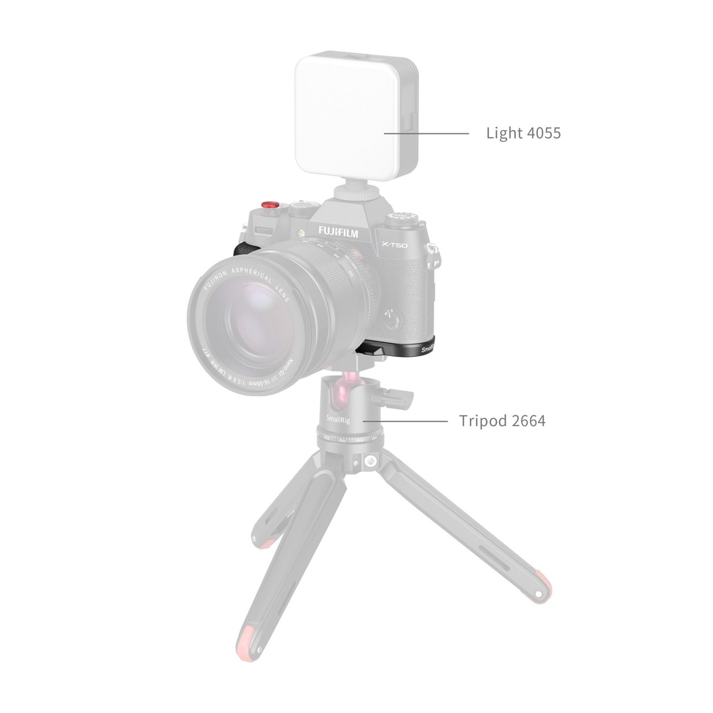 SmallRig L-Shape Grip for FUJIFILM X-T50 (Silicone/Black) 4783C