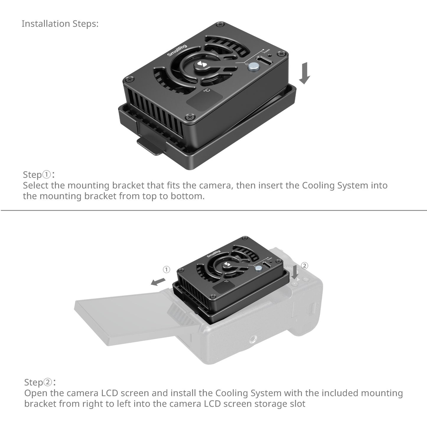 SmallRig Cooling Fan for Sony / Canon / FUJIFILM Selected Cameras 4815