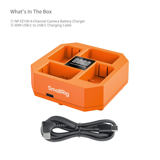 SmallRig 4-Channel Camera Battery Charger for Sony NP-FZ100 4839