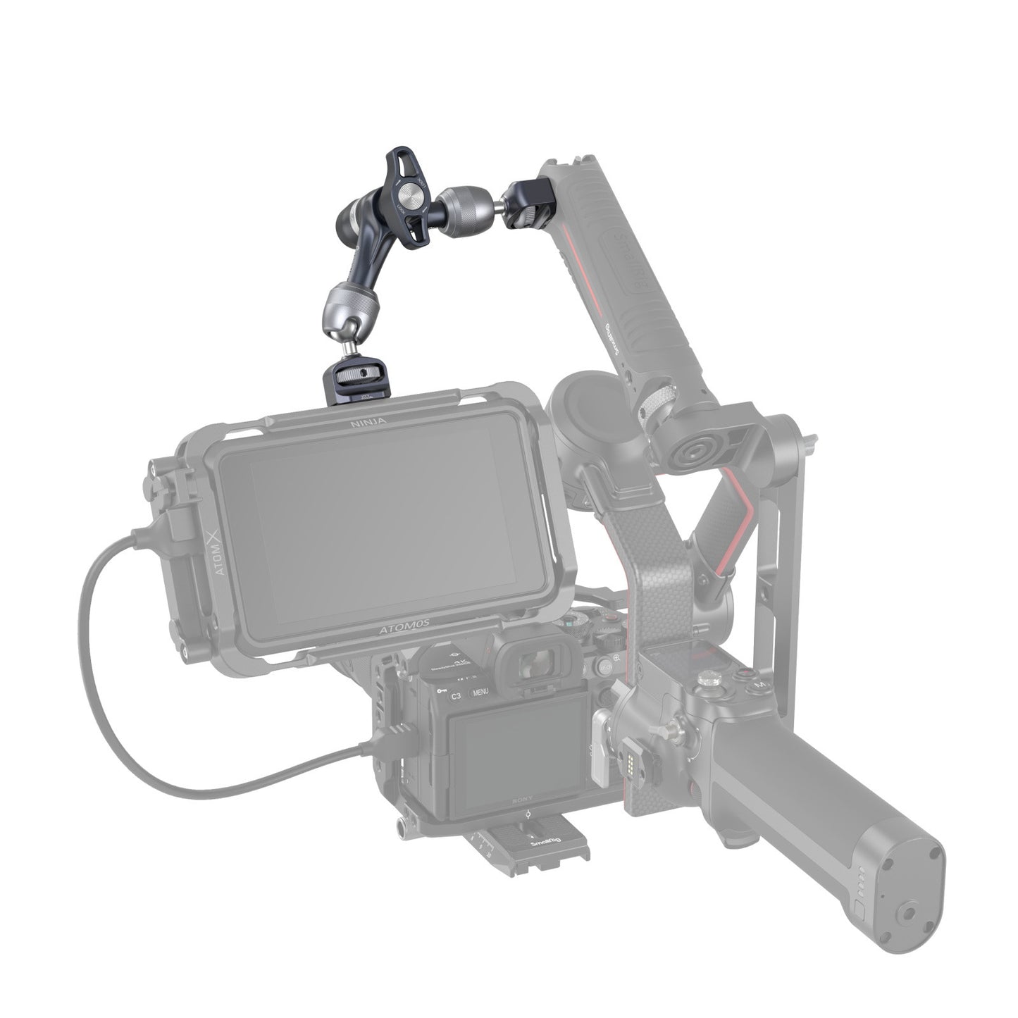 SmallRig Rosette Magic Arm (7") with 3/8”-16 ARRI Locating Screw 4899