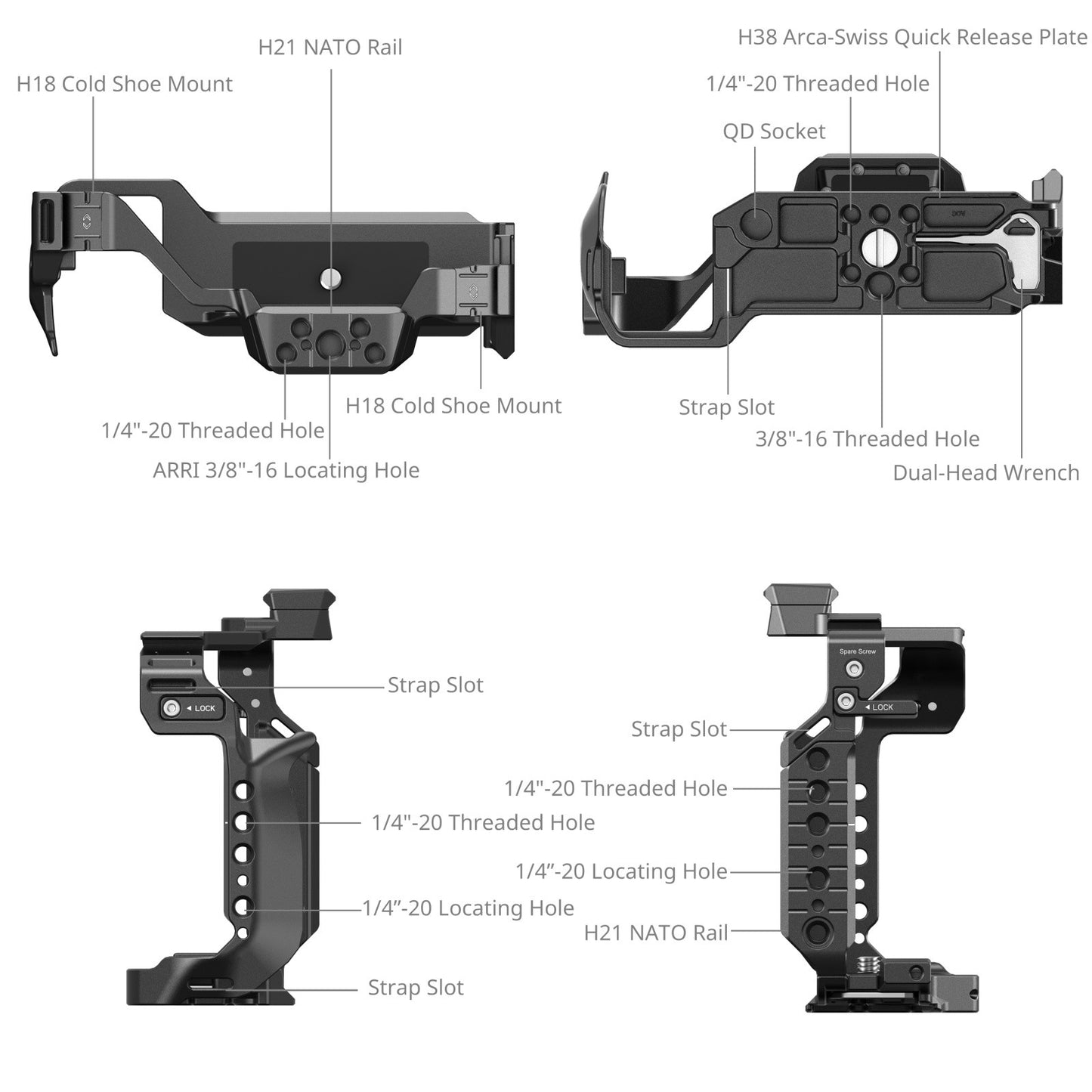 SmallRig Cage Kit for Panasonic LUMIX S1 II / S1 IIE / S1R II 4903