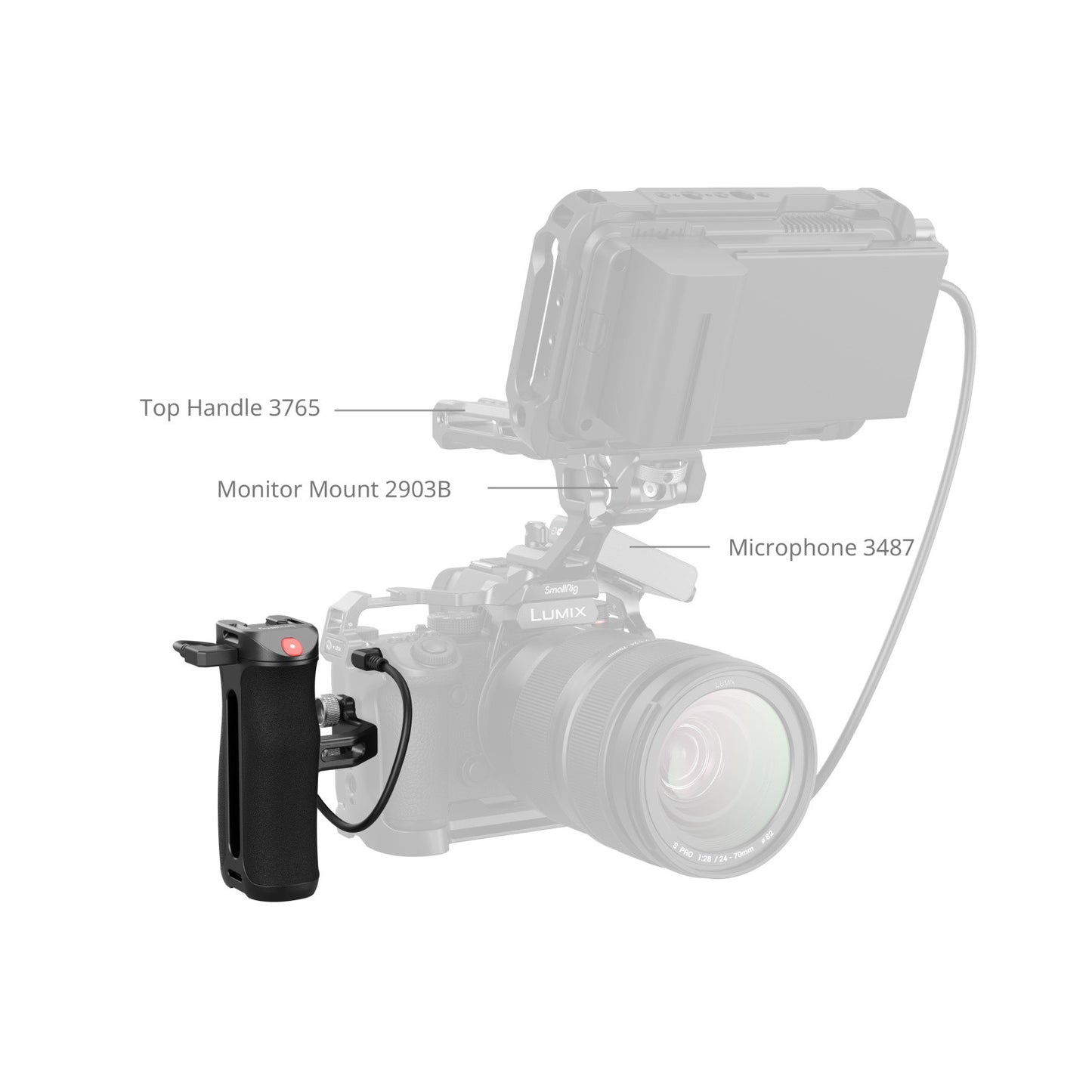SmallRig Side Handle with Rec Trigger (1/4"-20 Screws) 4928