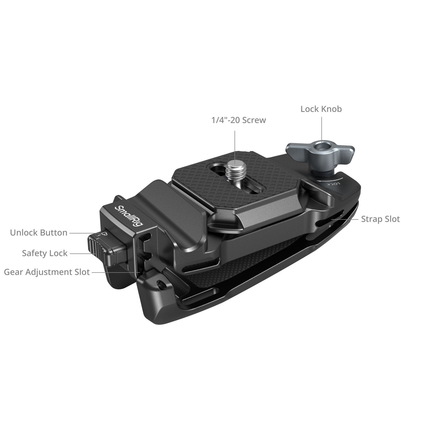 SmallRig Camera Clip with Quick Release Mount Plate Kit 5053