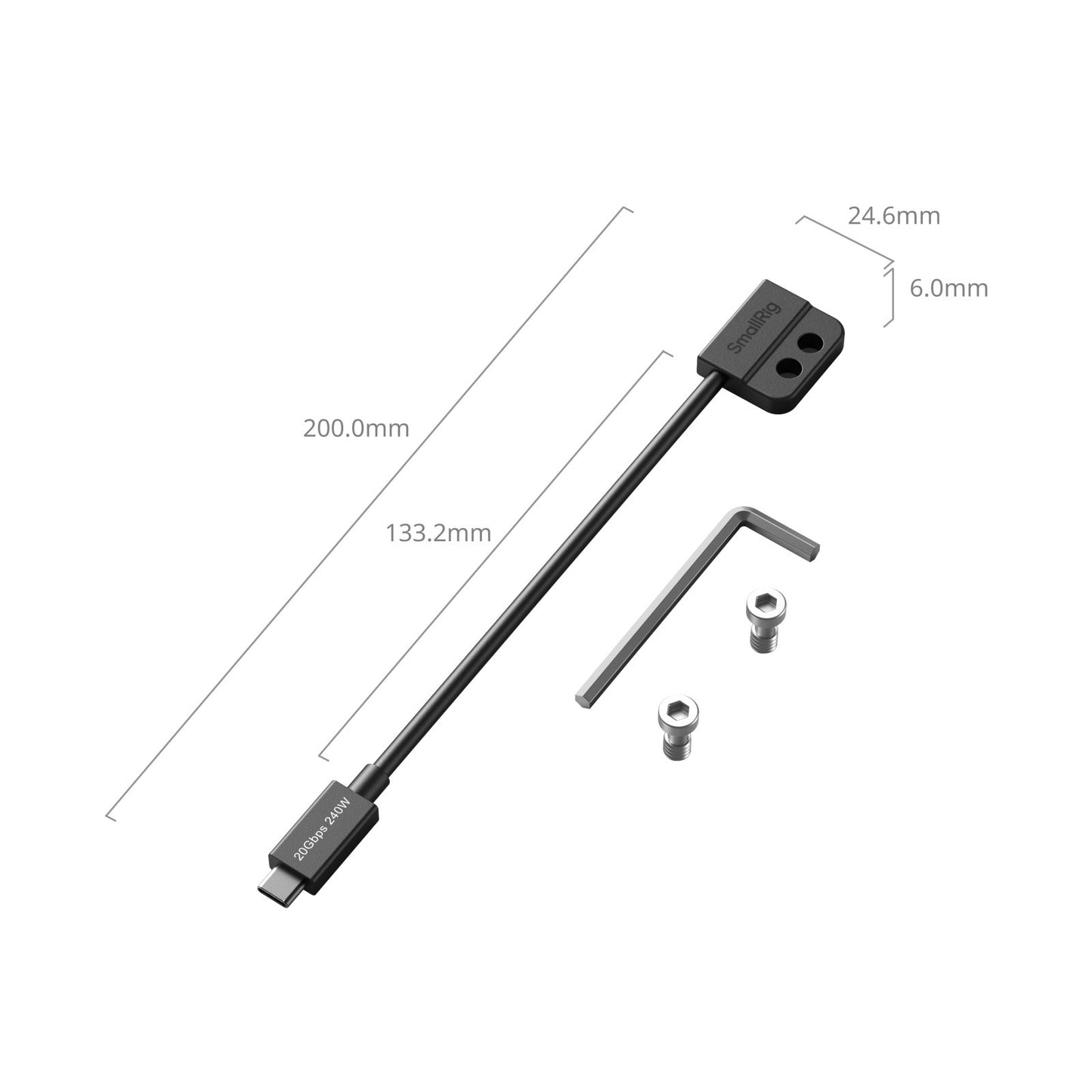 SmallRig USB-C Data Cable (Male to Female) 5078