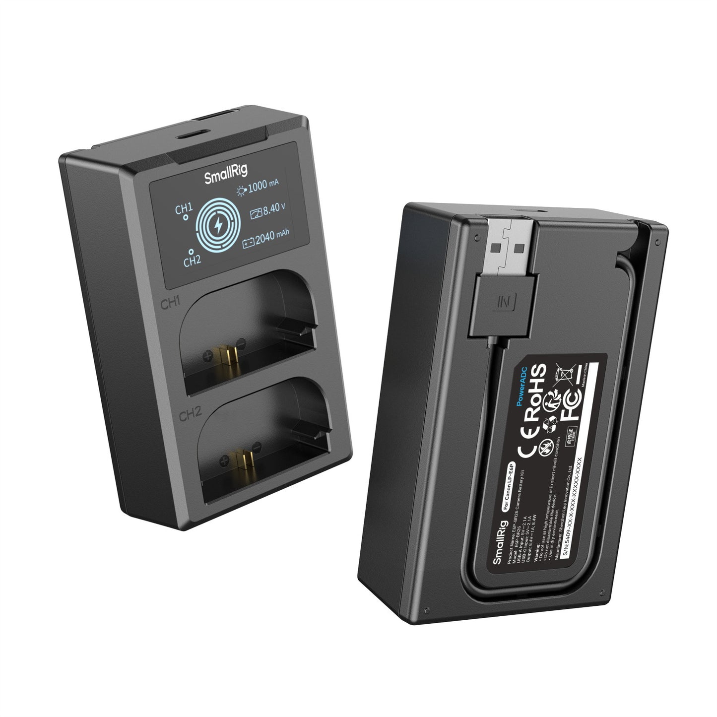 SmallRig Camera Battery and Charger Kit for Canon LP-E6P 5409