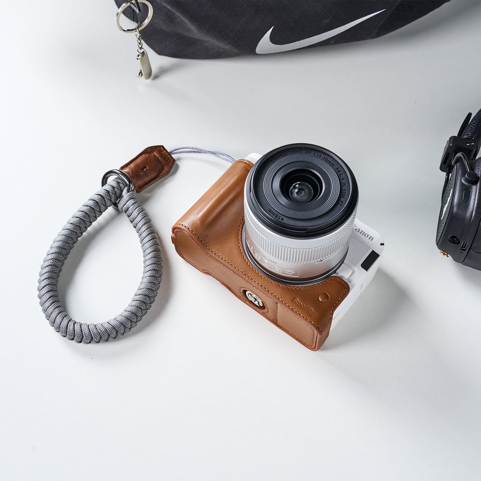 Small Rig R50v SmallRig Leather Half Case Kit for Canon EOS R50 V (Brown) 5432 ...