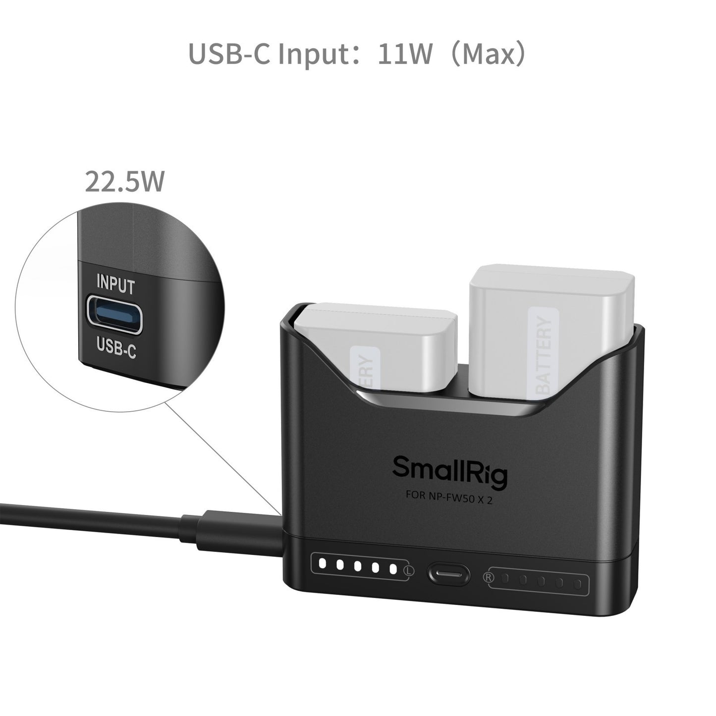 SmallRig Camera Battery Charger for NP-FW50 5493
