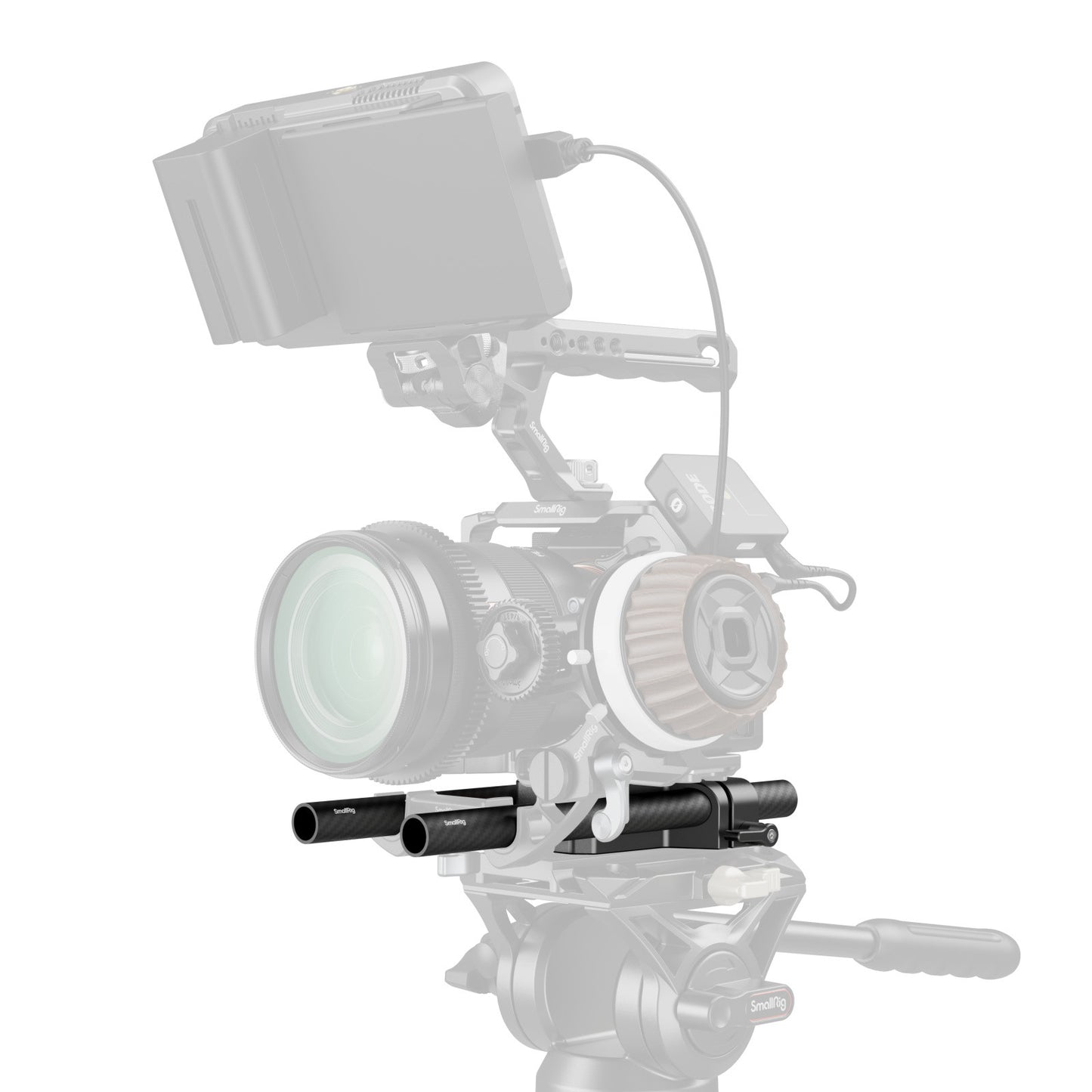 SmallRig Bottom Mount Plate with Dual 15mm Rod Clamp 5609