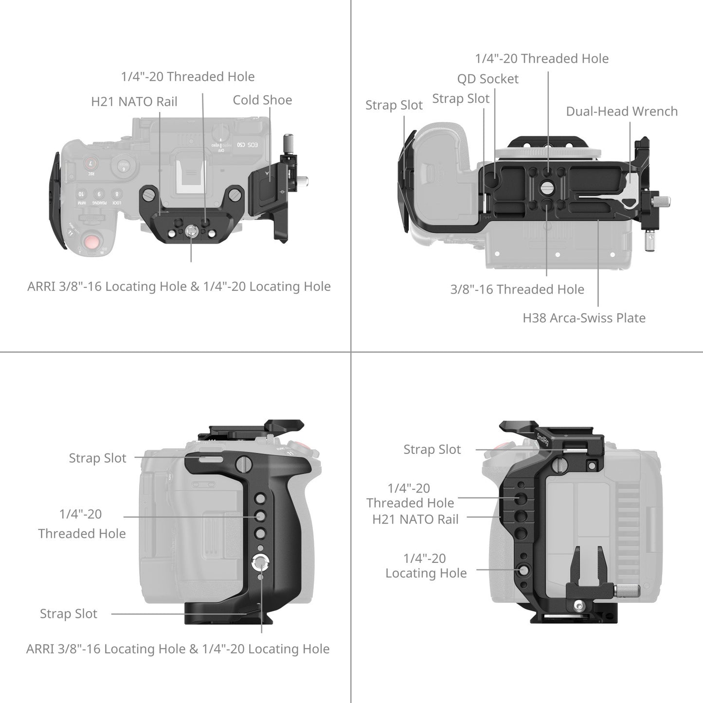 SmallRig Cage for Canon EOS C50 5656