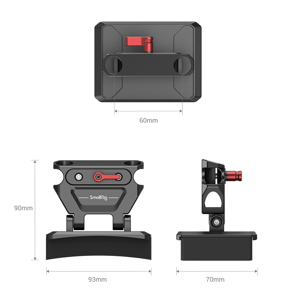 SmallRig Lightweight Chest-Pad Mount Plate with Rod Clamp MD3183